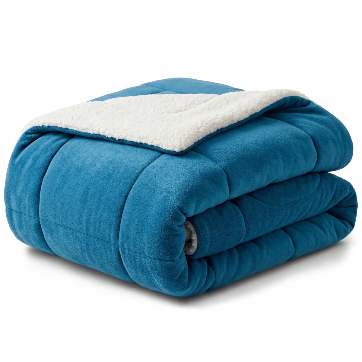 Coberdrom King 180 Gramas 2,40m x 2,50m Fleece C/ Sherpa Canesoft - Azul