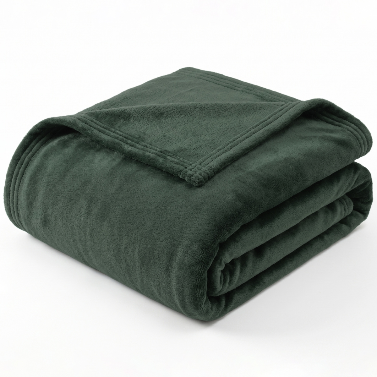 Cobertor Casal Queen King 320 Gramas Extra Macio Veludo Premium 2,20m x2,40m - Verde Jade
