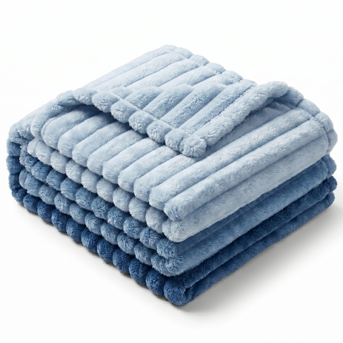 Cobertor Manta Casal Queen King 320 Gramas Extra Macio Colorê 2,20m x2,40m - Azul
