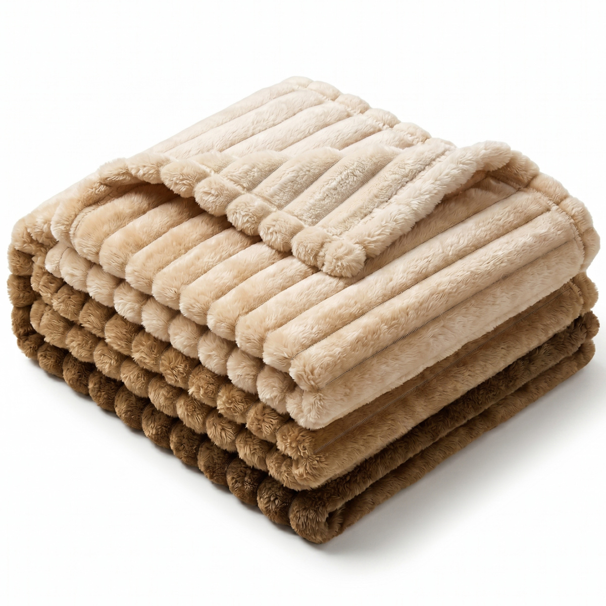 Cobertor Manta Casal Queen King 320 Gramas Extra Macio Colorê 2,20m x2,40m - Marrom