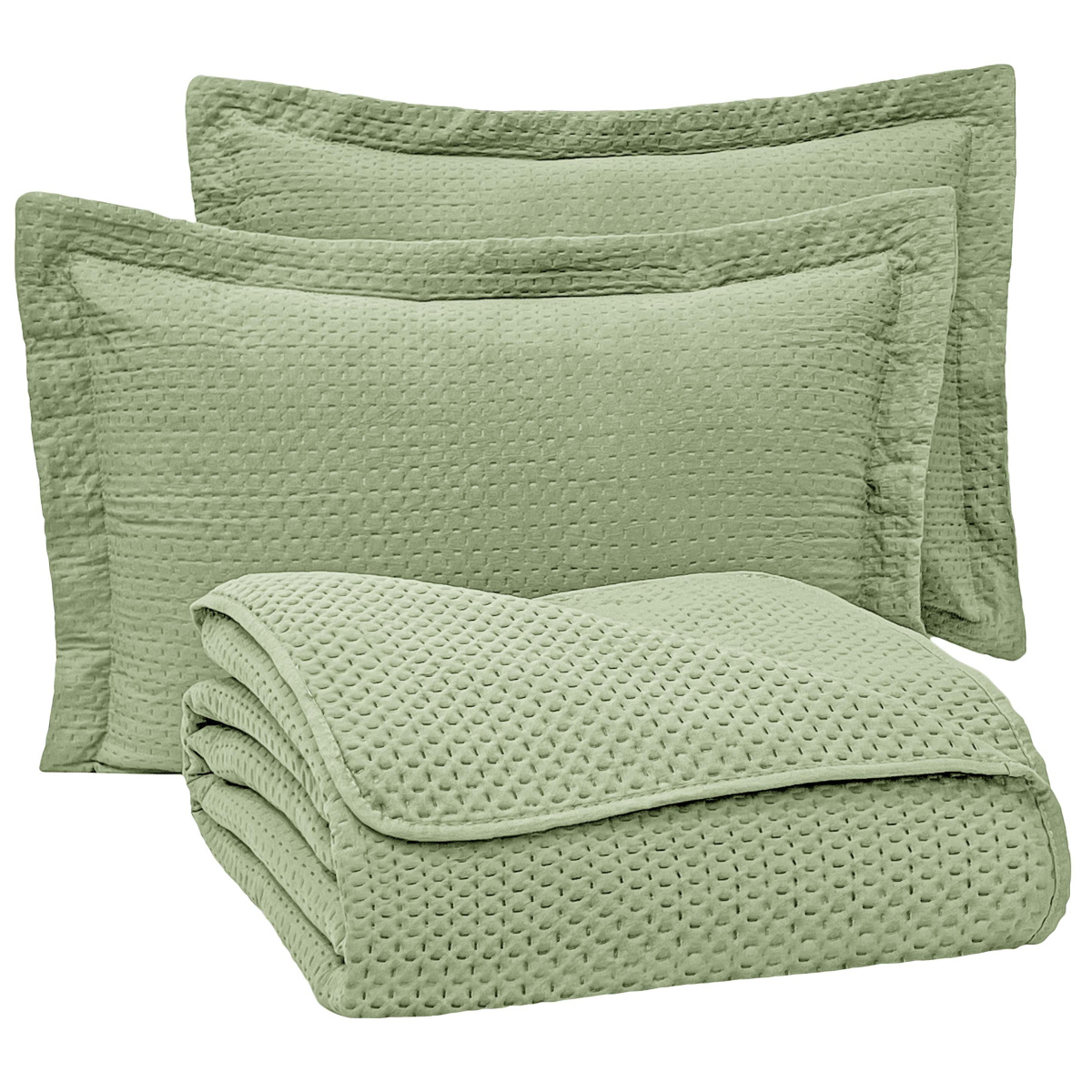 Kit Cobre Leito Percal 200 Fios Extra Macio Matelado Victory Queen 03 Peças - Menta