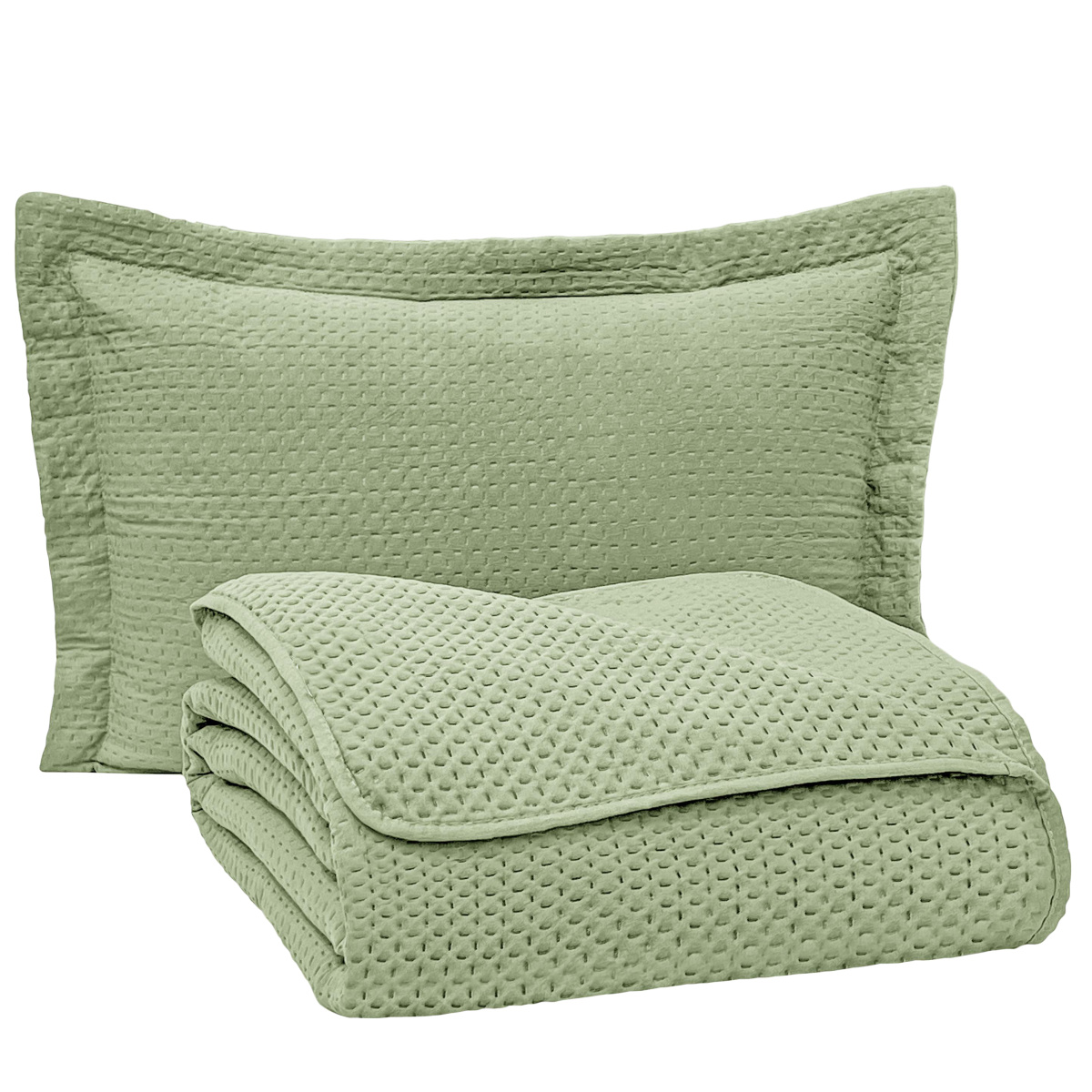 Kit Cobre Leito Percal 200 Fios Extra Macio Matelado Victory Solteiro 2 Peças - Menta