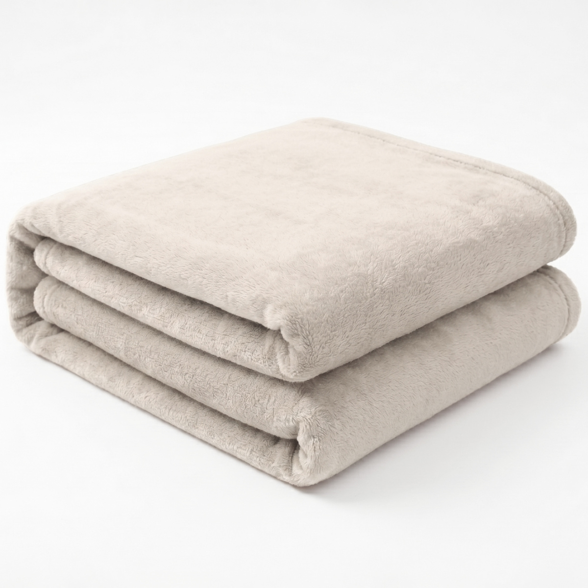 Manta Solteirão Casal 200 Gramas 2,20m x 1,80m Veludo Super Soft - Champagne