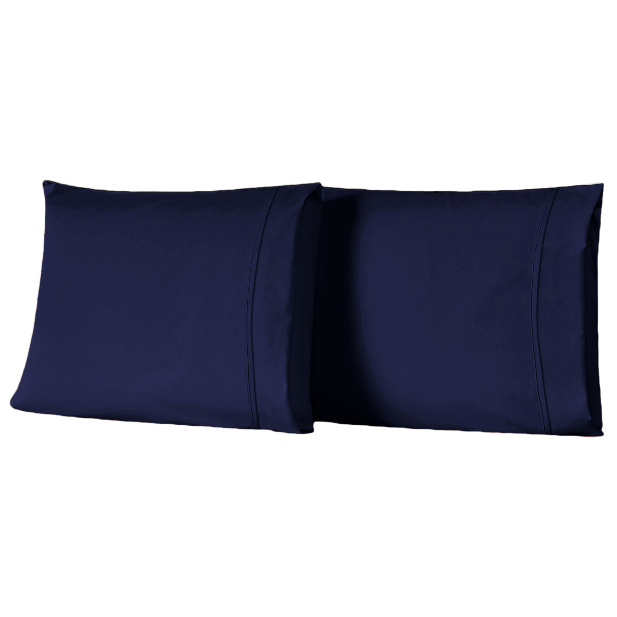 Par de Fronhas Percal 300 Fios Confort Liso - Azul Marinho