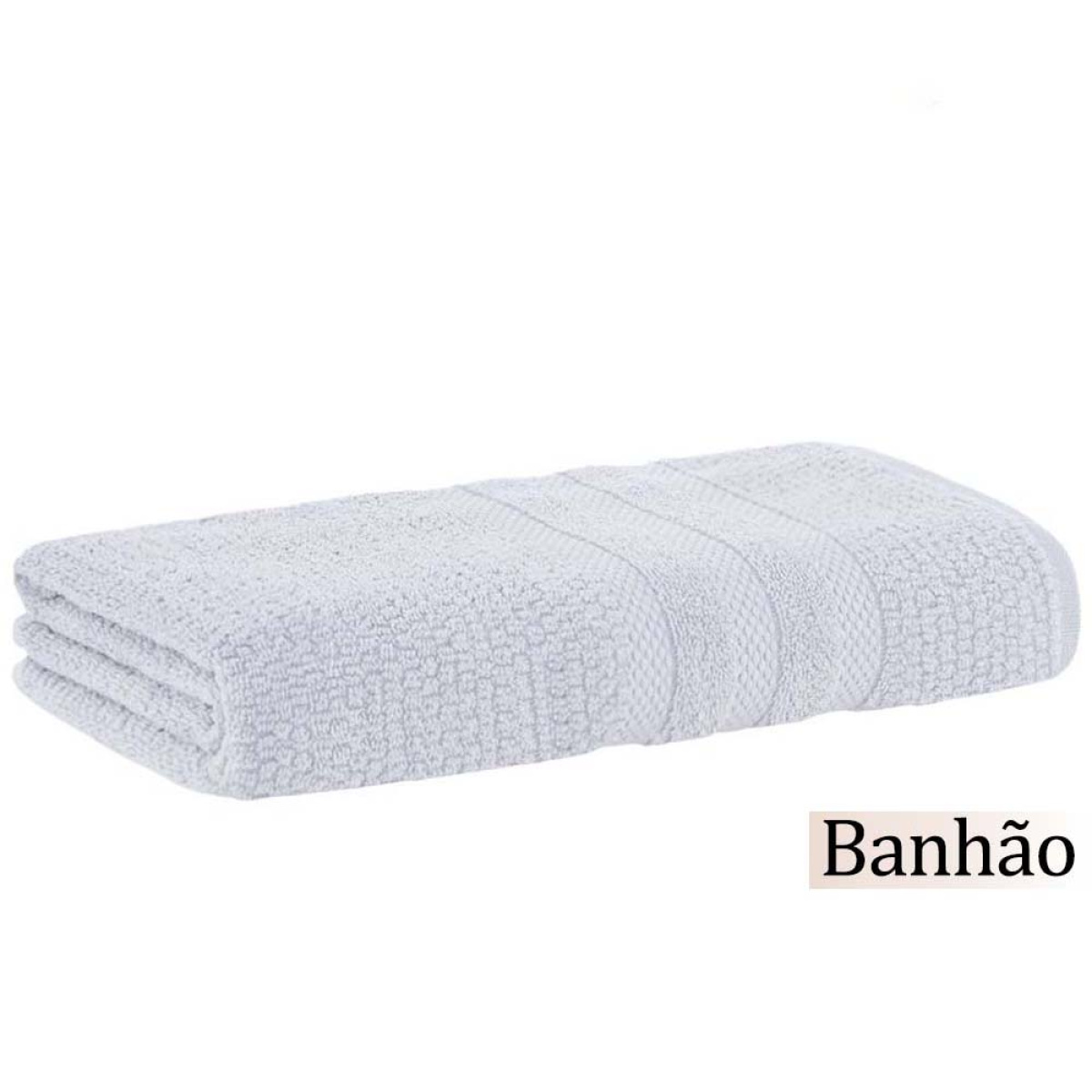 Toalha Banhão Buddemeyer 410 g/m² 100% Algodão Vanilla Extra Soft 1 Peça - Prata