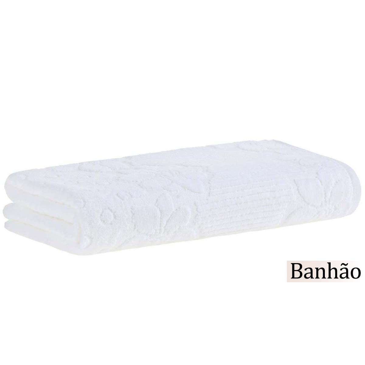 Toalha Banhão Buddemeyer 440 g/m² 100% Algodão Veludo Lollipop 1 Peça - Branco