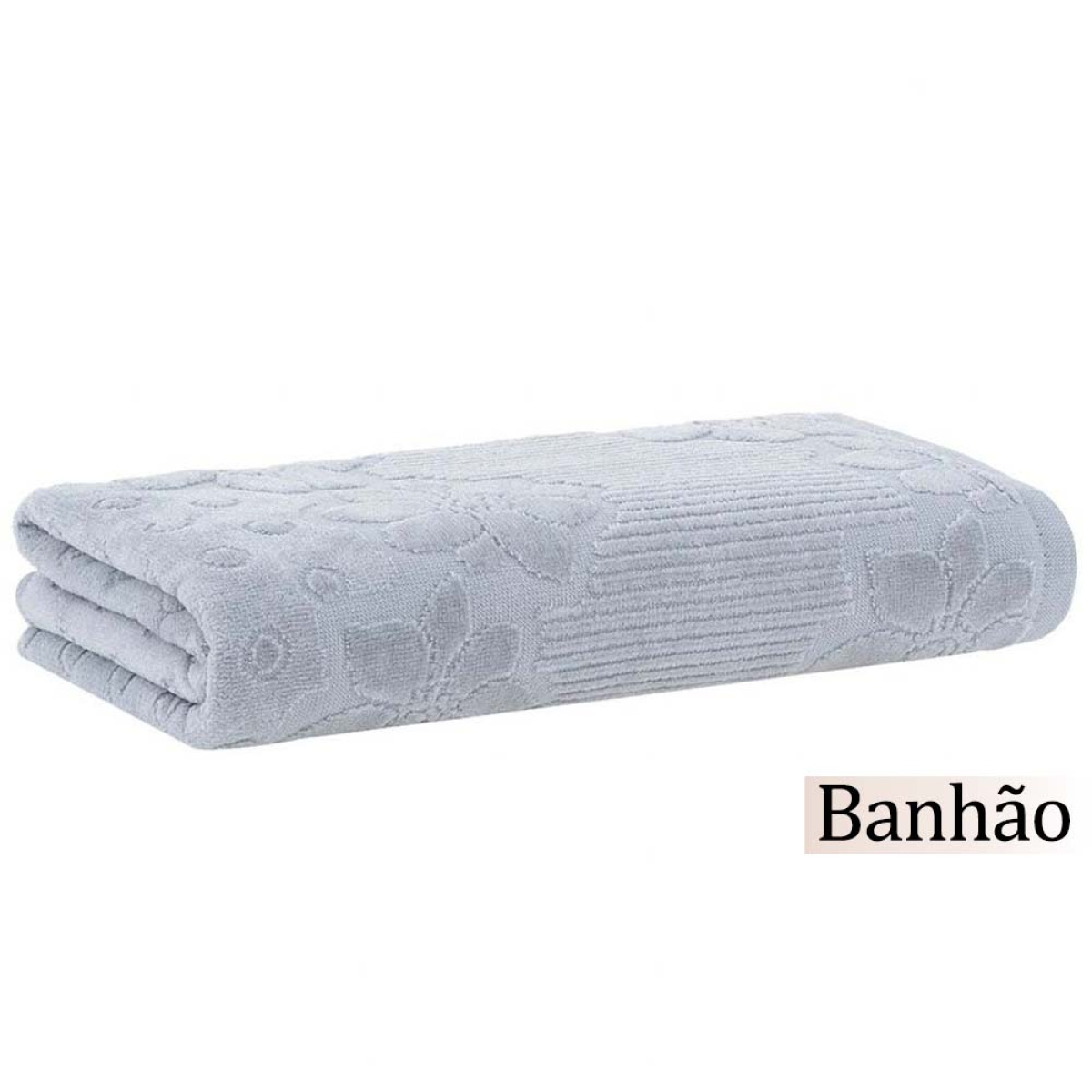 Toalha Banhão Buddemeyer 440 g/m² 100% Algodão Veludo Lollipop 1 Peça - Cinza
