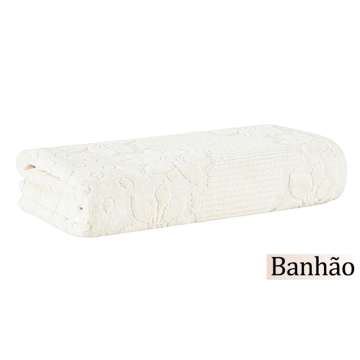 Toalha Banhão Buddemeyer 440 g/m² 100% Algodão Veludo Lollipop 1 Peça - Creme