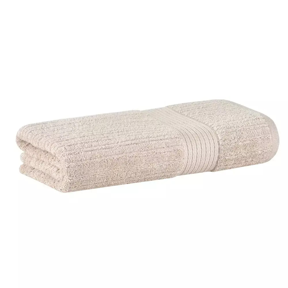 Toalha Banhão Buddemeyer 480 g/m² 100% Algodão Fio Penteado Canelado 1 Peça - Castanho Claro