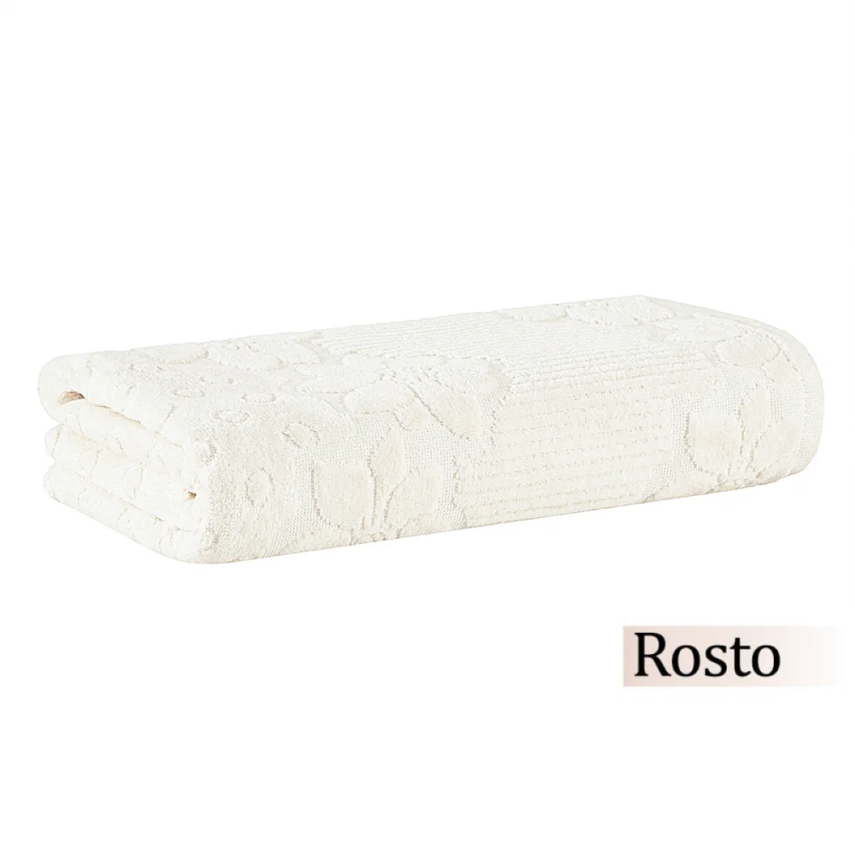 Toalha de Rosto Buddemeyer 440 g/m² 100% Algodão Veludo Lollipop 1 Peça - Creme