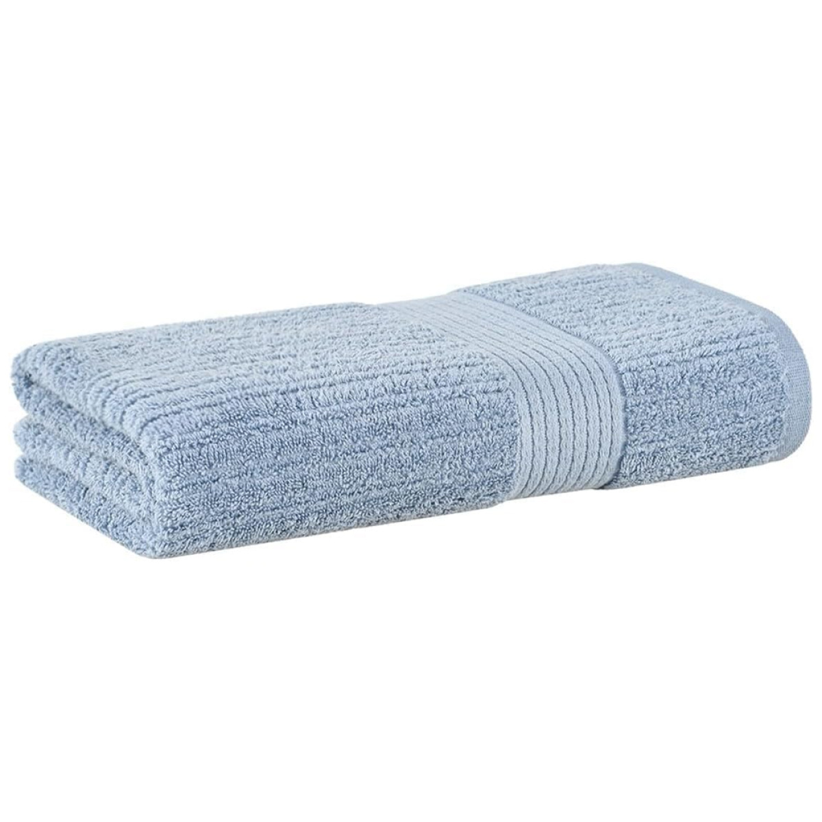Toalha de Rosto Buddemeyer 480 g/m² 100% Algodão Fio Penteado Canelado 1 Peça - Azul Caribe