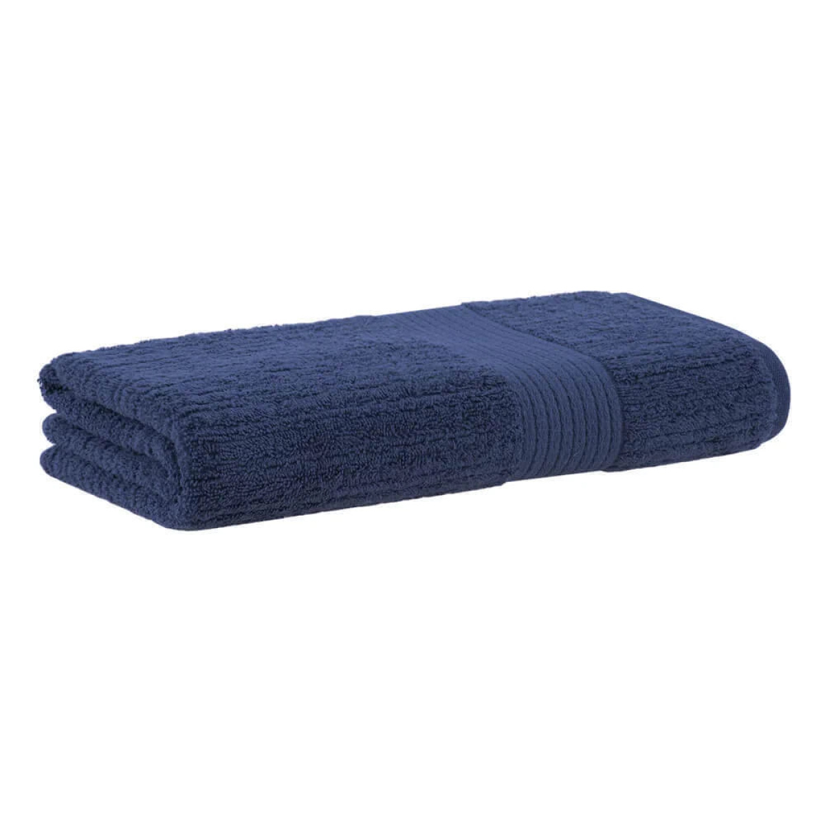 Toalha de Rosto Buddemeyer 480 g/m² 100% Algodão Fio Penteado Canelado 1 Peça - Azul Cobalto