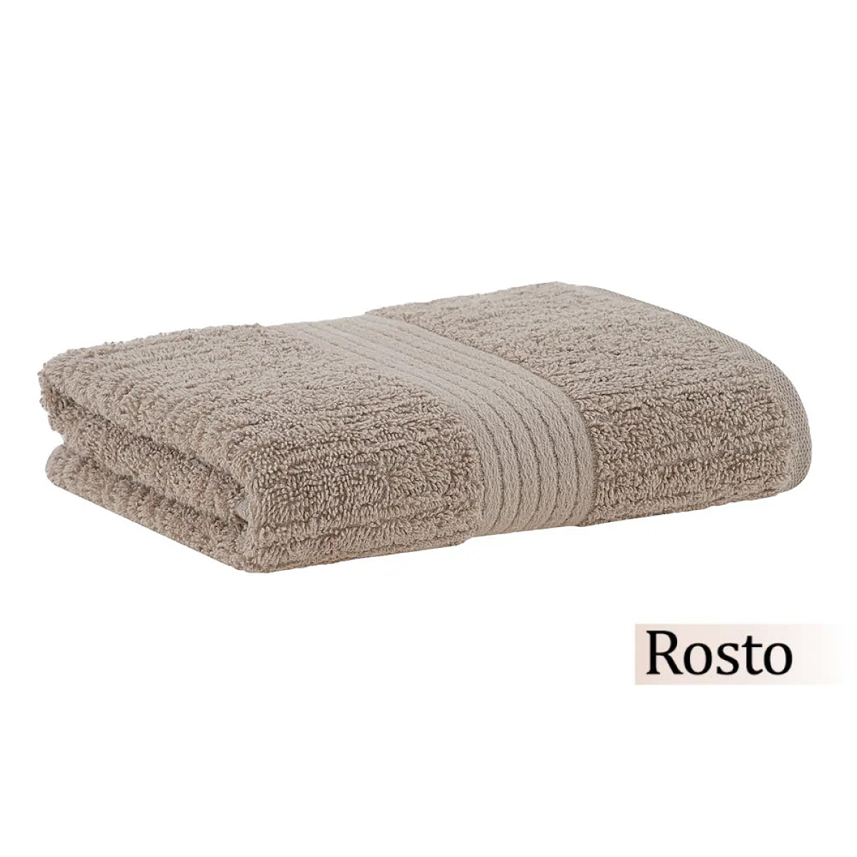 Toalha de Rosto Buddemeyer 480 g/m² 100% Algodão Fio Penteado Canelado 1 Peça - Caqui