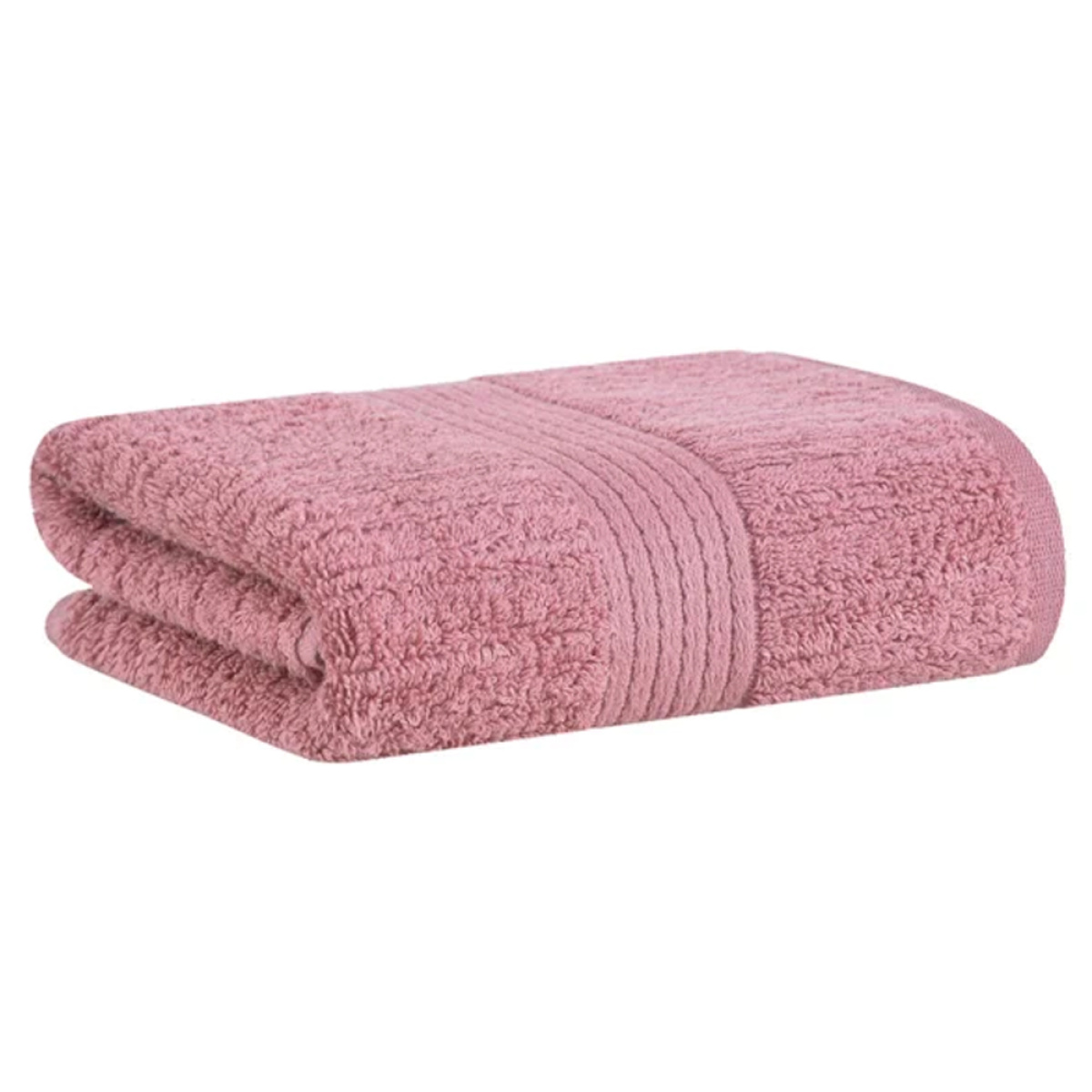 Toalha de Rosto Buddemeyer 480 g/m² 100% Algodão Fio Penteado Canelado 1 Peça - Salmon Pink